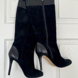 Velvet High Heeled Boots